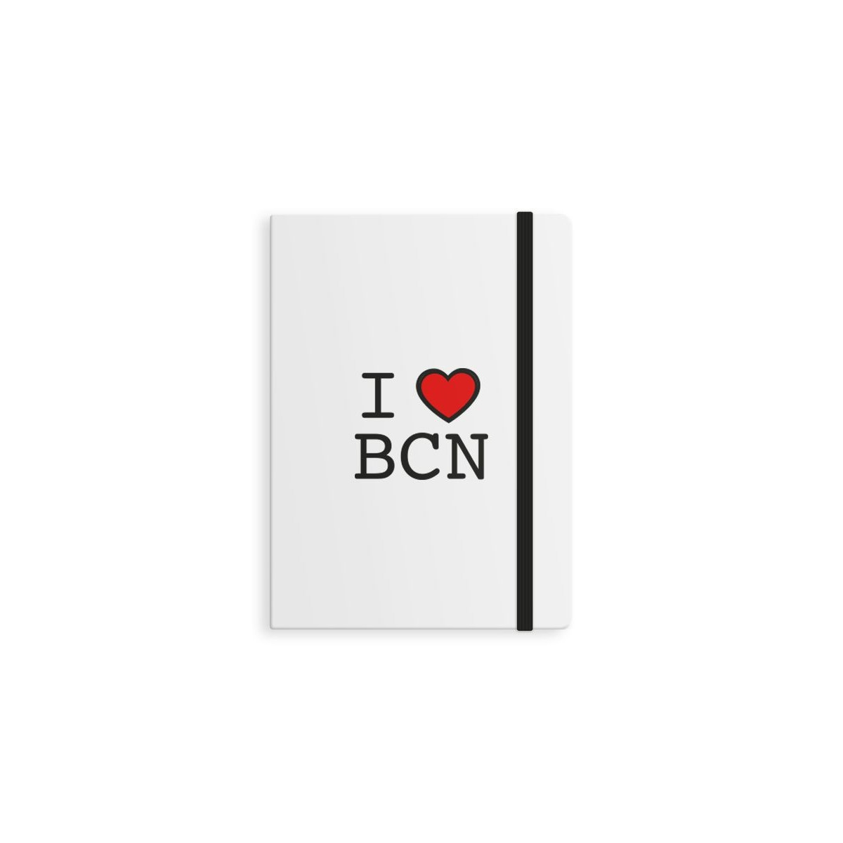 Quaderno con elastico l i love bcn