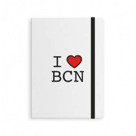 Quaderno con elastico l i love bcn