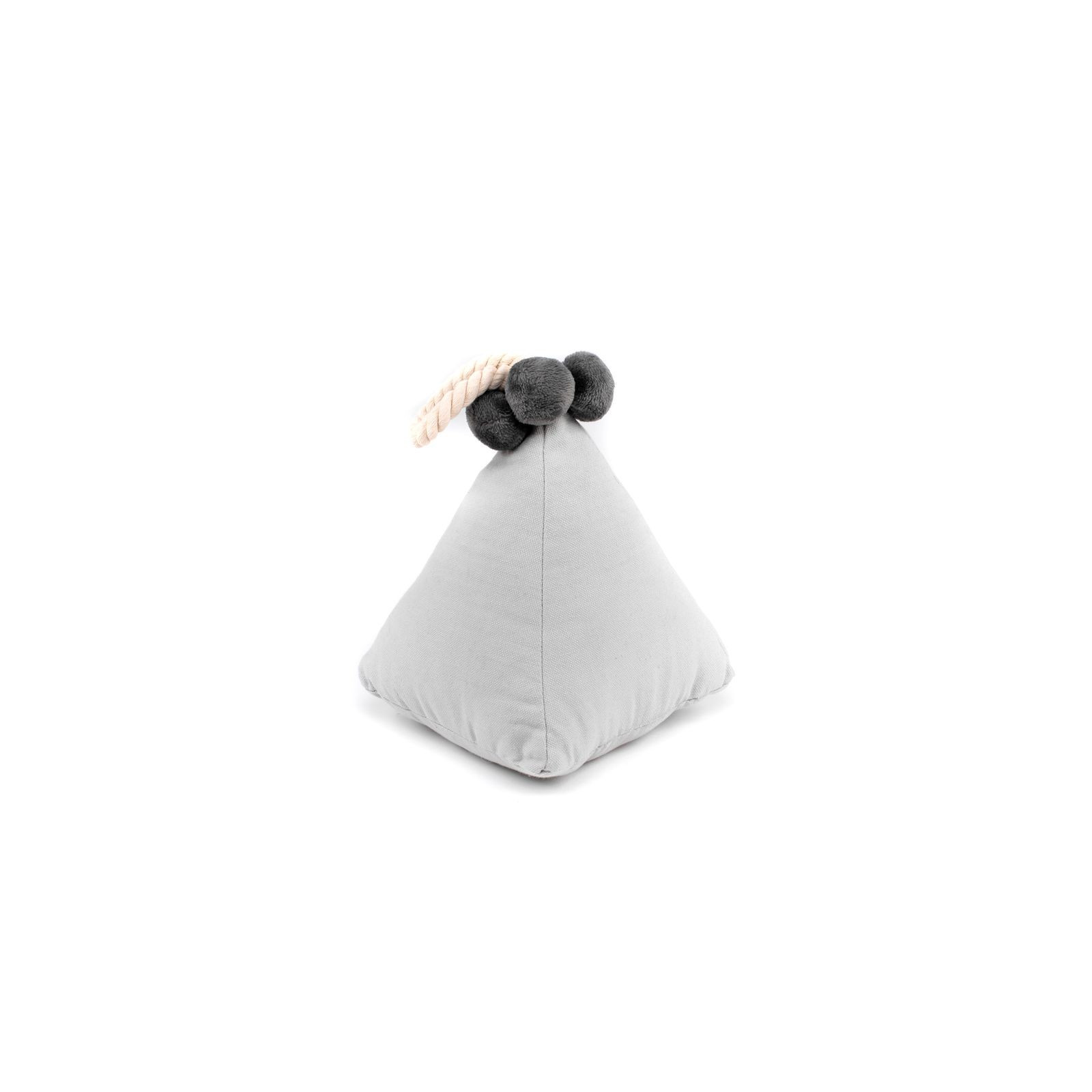 Fissaporta pompon grigio perla
