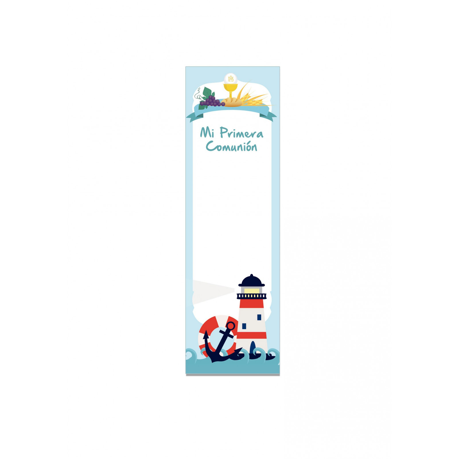 Paq.24 segnalibri comunione bambino marinaio personalizzabile