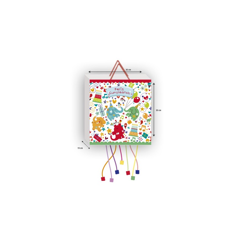 Piñata di compleanno con elefanti