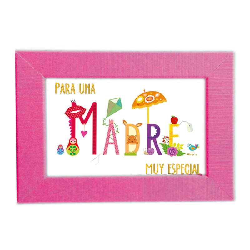 Portafoto + mini cartolina mamma