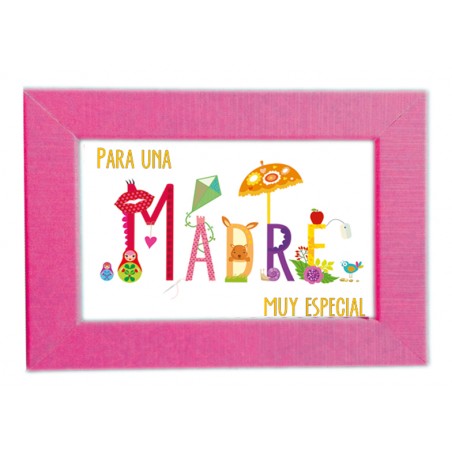 Portafoto + mini cartolina mamma