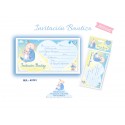 Blister 10 inviti di battesimo bambino