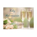 Card felice anniversario mini