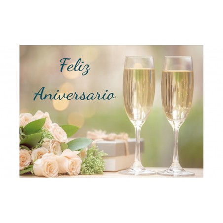 Card felice anniversario mini
