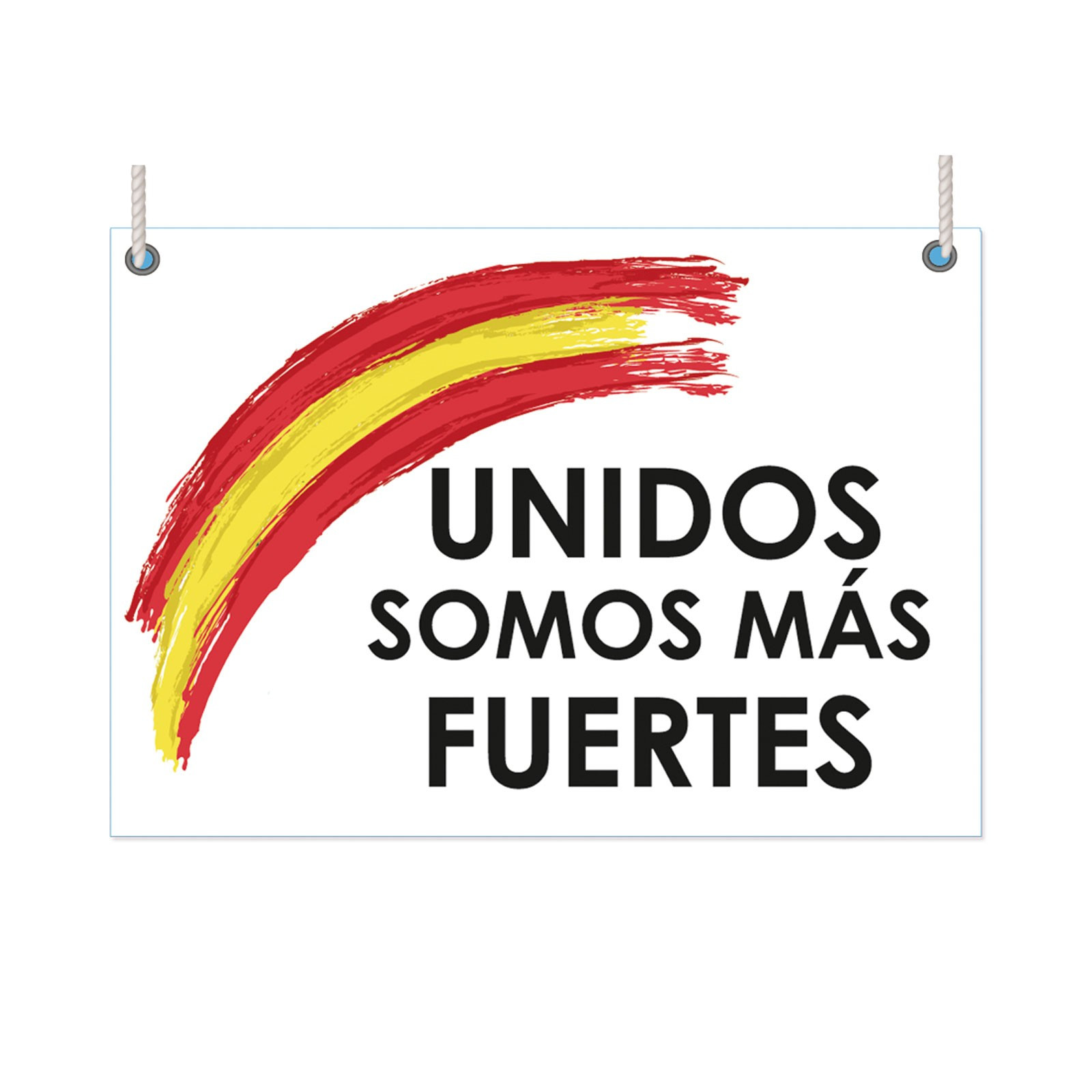 Bandiera spagna uniti siamo più forti