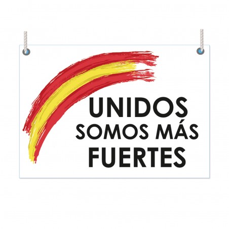 Bandiera spagna uniti siamo più forti