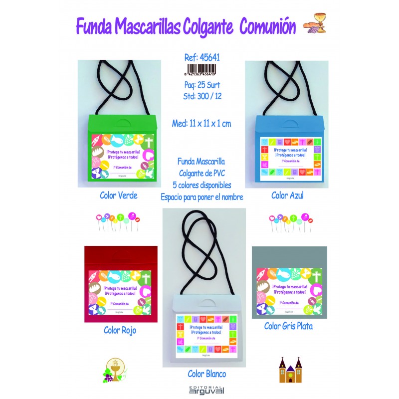 Fodera mascherina appesa comunione