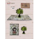 Postal 3d origami anekke albero