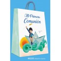 Borsa grande comunione ragazzo barca