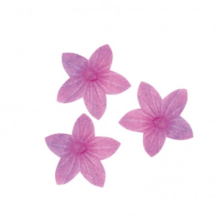 Fiori di ostia commestibili di colore rosa Decorazione per torte e dolci