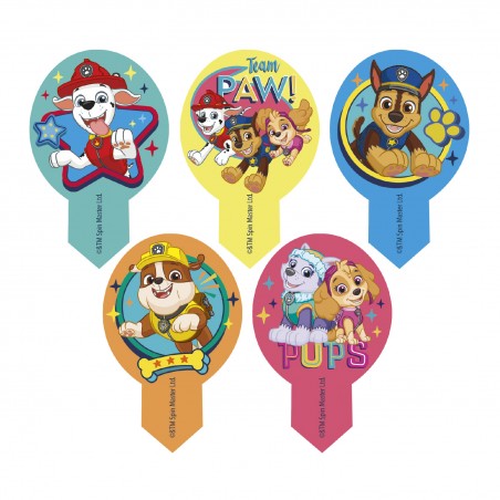 Blister 20 dekorapin ostia Paw Patrol 6 5x4cm