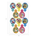 Blister 20 dekorapin ostia Paw Patrol 6 5x4cm
