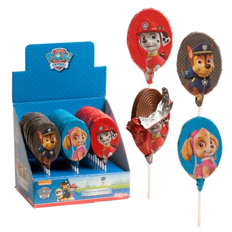 Lecca lecca al cioccolato paw patrol 30 gr