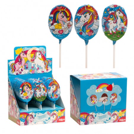 Piruleta cioccolato unicorno 30 gr