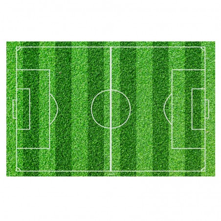 Foglietto Commestibile per Torte con Design di Campo da Calcio