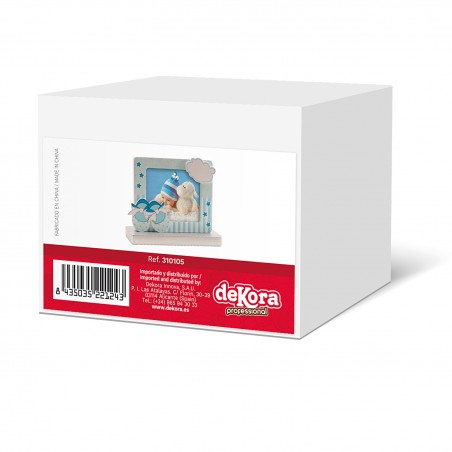 Cornice per foto scarpine blu 13x10cm