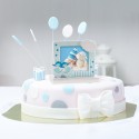 Cornice per foto scarpine blu 13x10cm