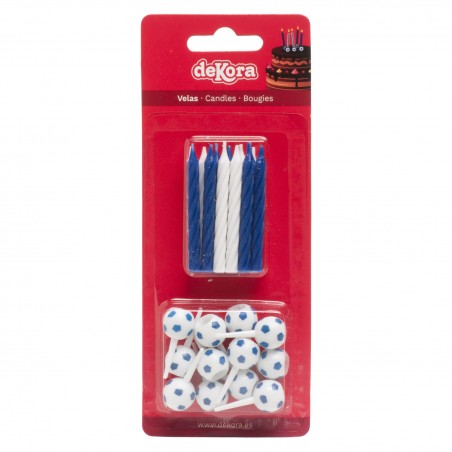 Blister 12 candele compleanno calcio