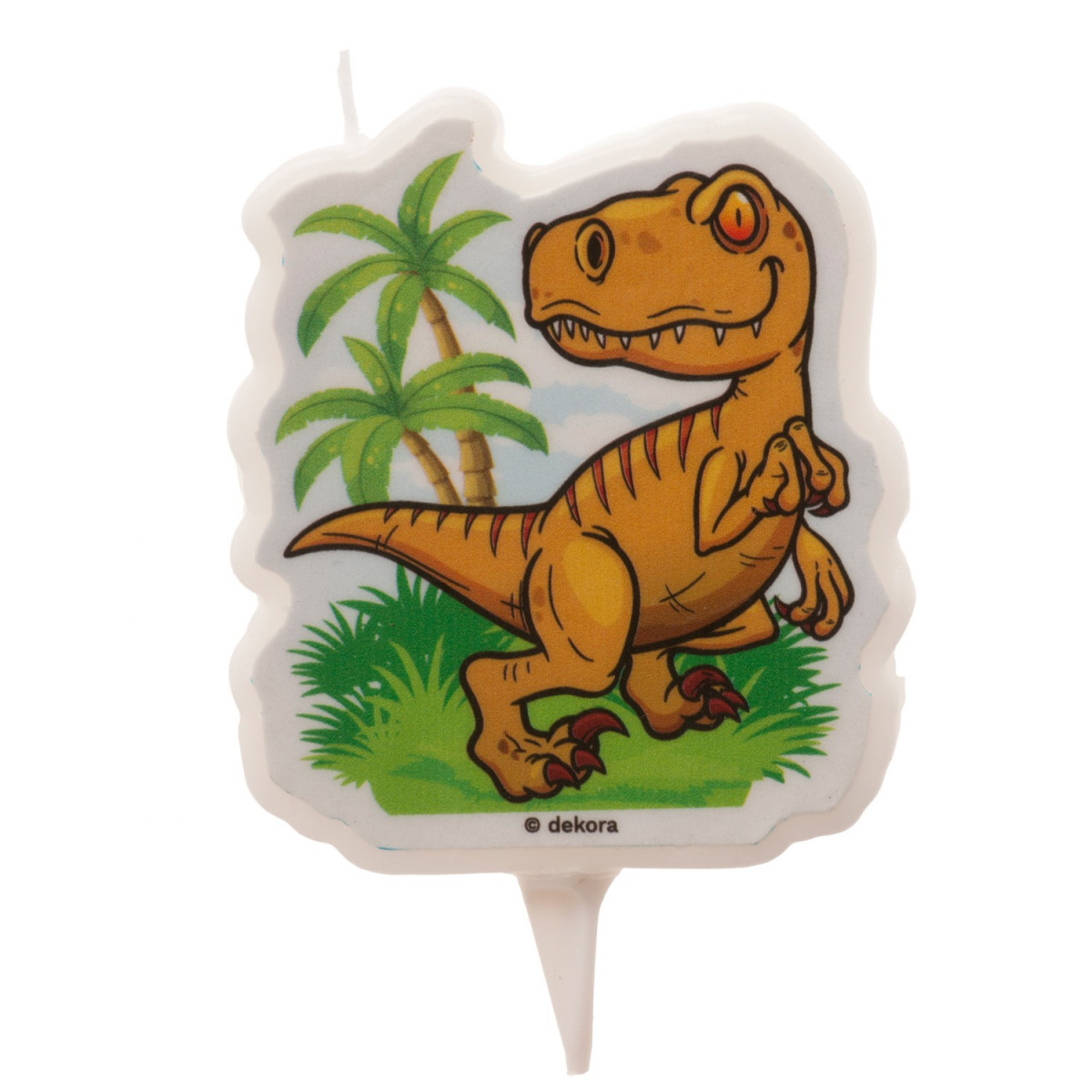 Candela di compleanno dinosauro 2D