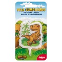 Candela di compleanno dinosauro 2D