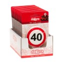 Candela 40 compleanno segnale vietato