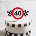 Candela 40 compleanno segnale vietato