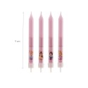 Blister 8 candele a bastoncino principesse 9cm