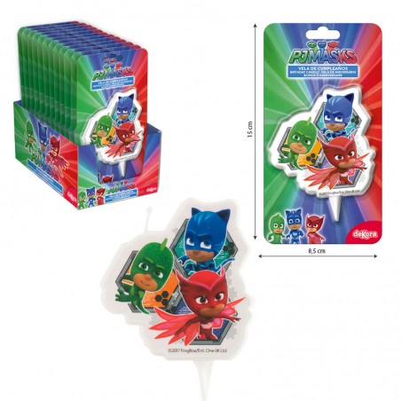 Candela di Compleanno PJ Masks – Ideale per Feste Infantili