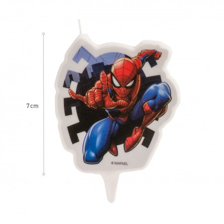 Candelina di compleanno Spiderman Decorazione ideale per feste per bambini
