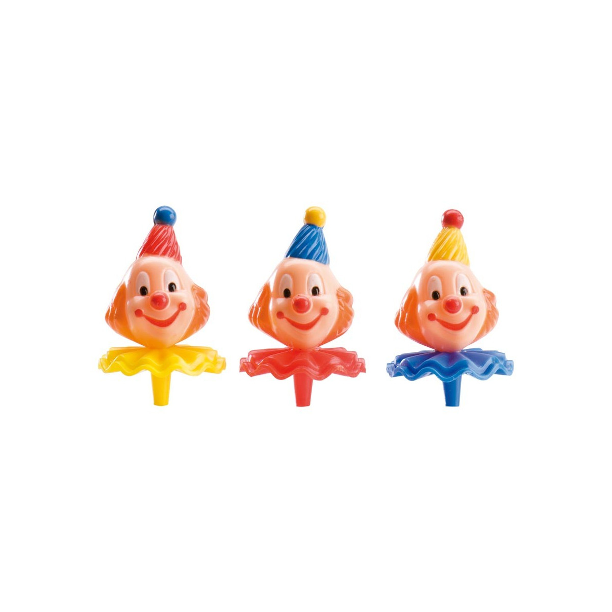 Set teste di clown per decorare torte