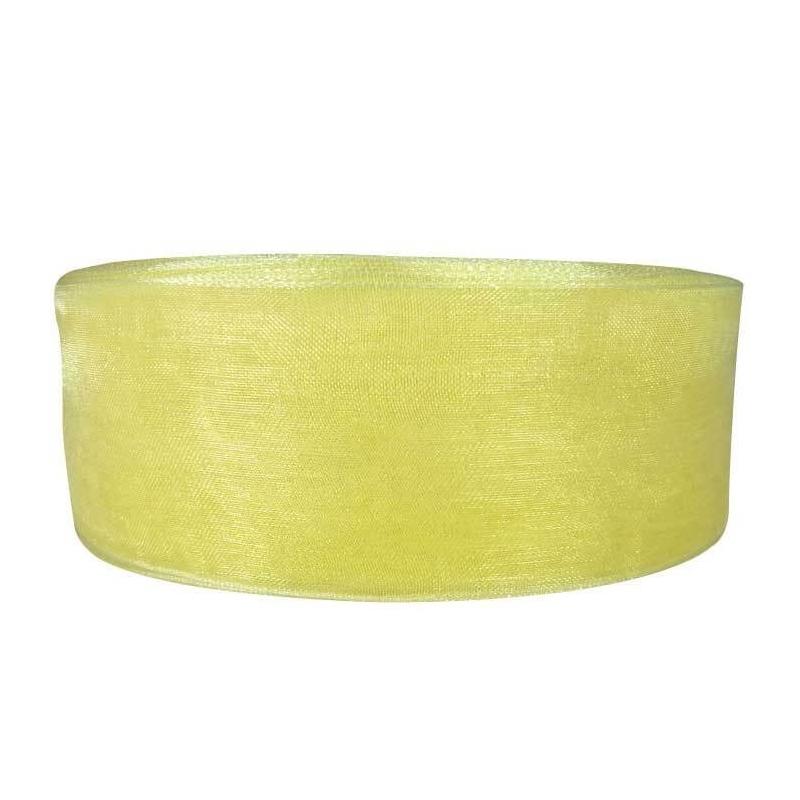 Cinta organza gialla