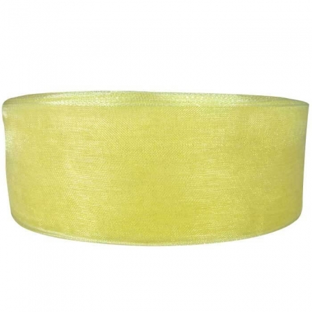 Cinta organza gialla