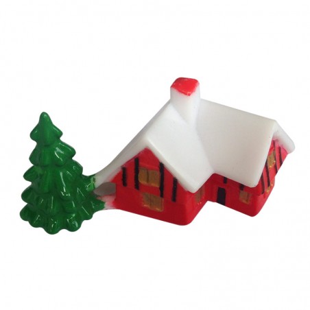 Casetta di Natale per Decorazione di Torte Un Incanto Invernale per i Tuoi Dolci
