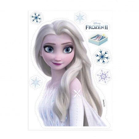 Oblea torta silhouette Frozen