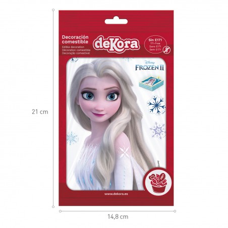Oblea torta silhouette Frozen