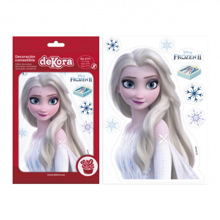 Oblea torta silhouette Frozen