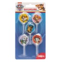 Candele di compleanno paw patrol ø 3cm