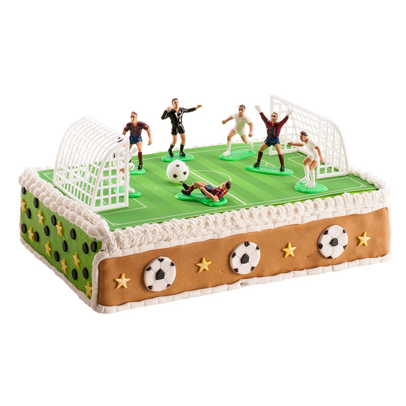 Set di Figure di Calcio per Torte Partita Completa nella tua Celebrazione