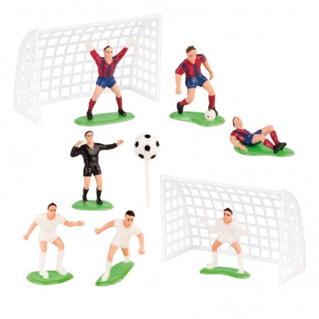 Set di Figure di Calcio per Torte Partita Completa nella tua Celebrazione