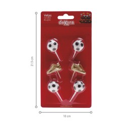 Candele Per 2° Compleanno A Tema Calcio – Topper Per Torta A Forma Di Pallone, Decorazioni Per Feste Bambini E Bambine - 4