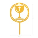 Cake topper calice comunione 16 5x9 9cm
