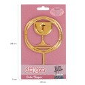 Cake topper calice comunione 16 5x9 9cm