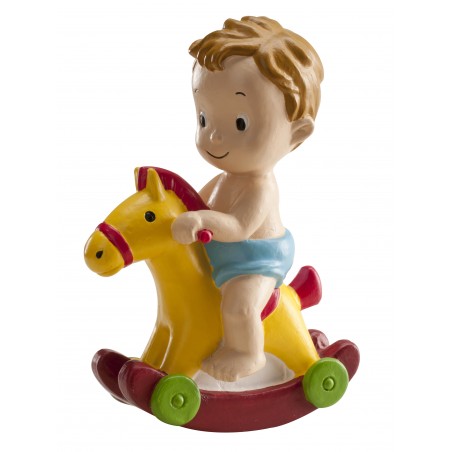 Bambino battesimo cavallino 9cm