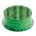 Disco Comestibile senza zucchero per Torte con Design di Campo da Calcio