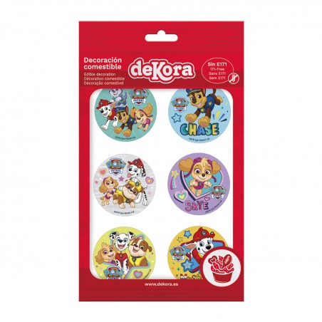 Mix Di Dischi Commestibili Paw Patrol Zero 6u ø5,8cm