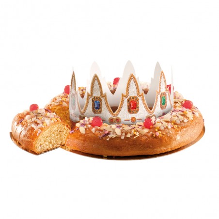 Corona per Roscón de Reyes – Design Reale con Gemme