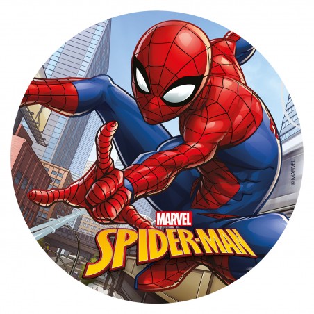 Disco cialda torta spiderman
