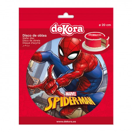 Disco cialda torta spiderman